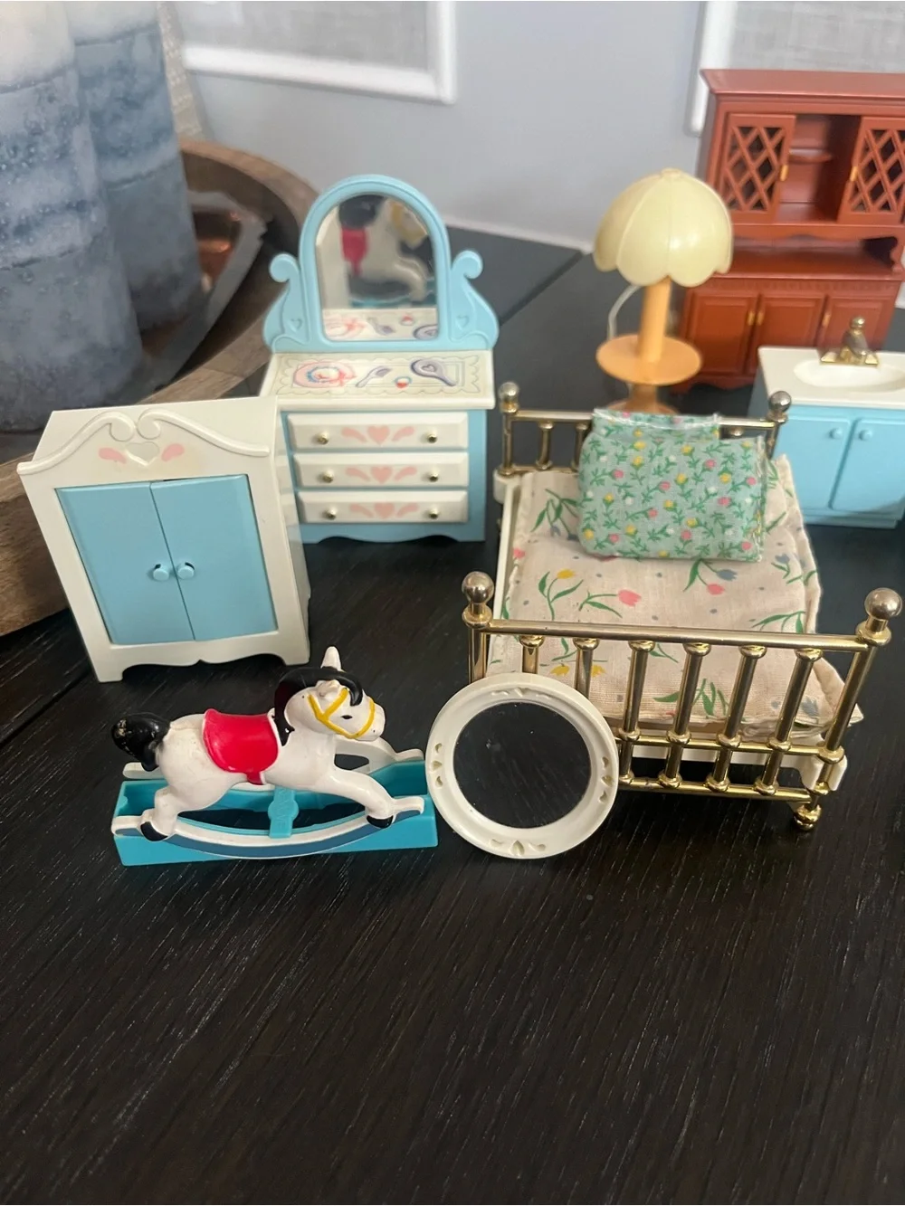 Fisher-Price Dollhouse Furniture Bedroom, Bathroom, Living Room Kitchen